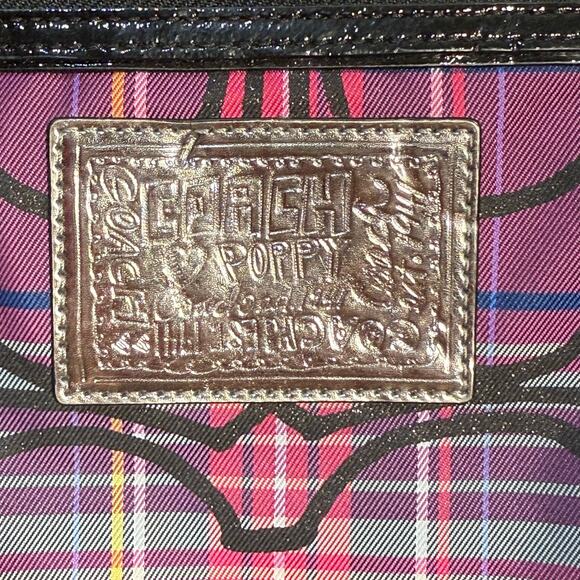 Coach Poppy Tartan Plaid Shoulder Bag / Tote No G0982-14360, Very Good Condition - Picture 3 of 12